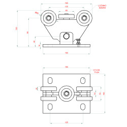 PICCOLO samonos do 300 kg/4,5 m, profil 69 x 69 x 4 mm, Zn intenzívna prevádzka PICCOLO samonos do 300 kg/4,5 m, profil 69 x 69 x 4 mm, Zn intenzívna prevádzka